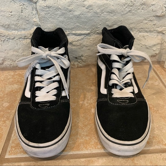 Black Vans Old Skool High Tops Men’s 8 - Picture 2 of 8